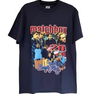 Vintage Y2K Matchbox Twenty and Sugar Ray 2003 Tour Rap Style Tee Shirt Medium